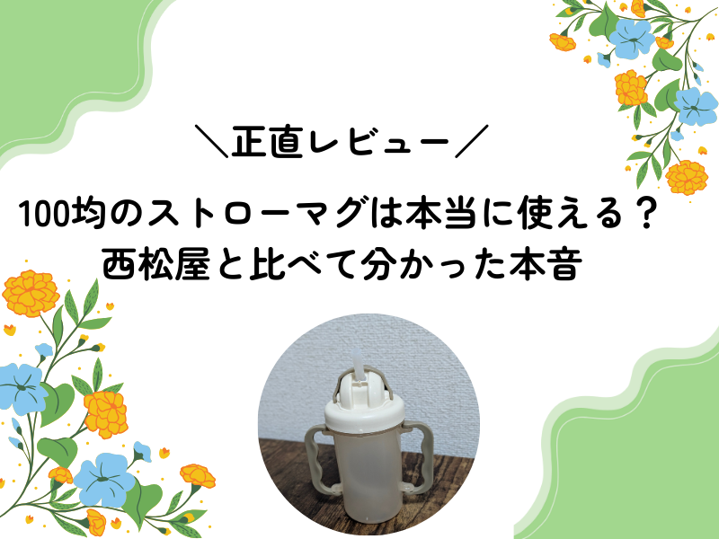 100均ストローマグレビュー